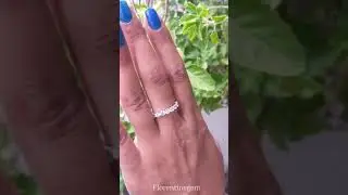 Full Eternity Round Moissanite Wedding Band