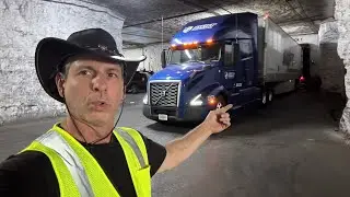 Underground Limestone Mine Truck Cave Delivery!