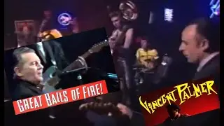 Vincent Palmer (Bijou) accompagne &agrave; la guitare Jerry Lee Lewis : 