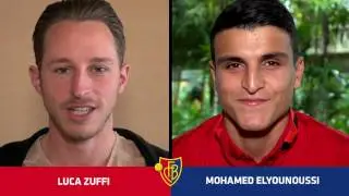 Der FCB-Doppelpass Luca Zuffi und Mohamed Elyounoussi