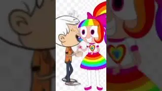 Lincoln hug with rainbow kitty 101