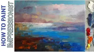HOW TO PANT IMPRESSIONIST PAINTING || STEP BY STEP || BK ART Gallery