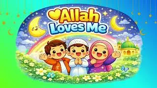 Allah Loves Me (Islamic Kids Song) | Toddler Nasheed | Little Muslim Songs