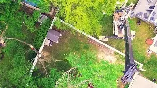 Tree Removal Over the Neighbors House in Bucks County Pennsylvania