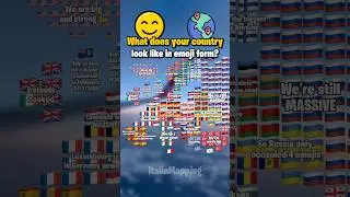 What does your country look like in emoji form? | ItaliaMapping #fypシ゚viral #mapping #mapper #map