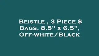 Beistle , 3 Piece $ Bags, 8.5