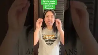 School,Teacher,Student & Classmate#signlanguage #tutorial #deafcommunity #learning #parents