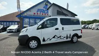 Nissan NV200 Acenta 2 Berth 4 Travel seats Campervan