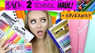 BACK TO SCHOOL SUPPLIES HAUL + GIVEAWAY 2016 | JASMINE C
