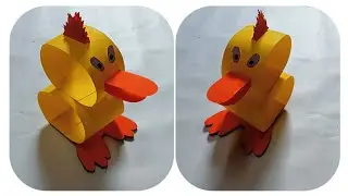 Moving Paper Toys | How to Make a Paper Duck | Pasy paper Crafts