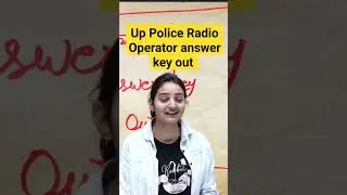 Up Police Radio Operator Answer Key Out | #careerbnao #uppolice #poojamaam#shorts #shortvideo