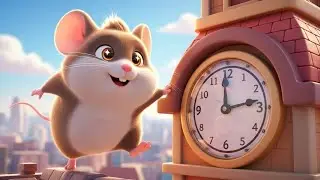 Mouse vs Clock Tower ⏰🐭 | Can He Beat the Time? Kids Song