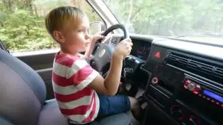 Как Дима учился ездить на машине Часть 2 / Dima is driving a car