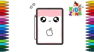 How to Draw a Cute iPad Pro for Kids - Cute iPad Pro for Kids - Easy Drawings