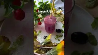 Jamun Fuljar Soda at home🤤🍹|Easy jamun soda #youtubeshorts #viral #trendingshorts #cookwithnidhiii