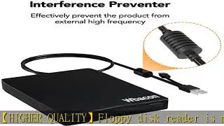 Wbacon Dual interface3.5 USB External Floppy Disk Drive Portable 1.44 MB FDD for PC Windows XP 7 8