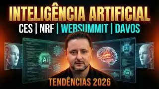CES, Davos, NRF e Web Summit: as 7 viradas da IA em 2026 (e o que muda pra você)