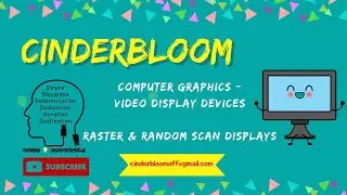 RASTER & RANDOM SCAN DISPLAYS | VIDEO DISPLAY DEVICES | COMPUTER GRAPHICS | CINDERBLOOM !