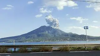 【Real Japan in kagoshima】The eruption on the Sakurashima volcano