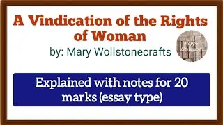 A Vindication of the Rights of Woman, By Mary Wollstonecrafts ( Literary Criticism and Theory) Meg 5