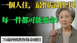 獨居老人最怕的5件事：摔倒沒人扶、突然發病、吃出病…70歲阿姨教你一個個破解！
