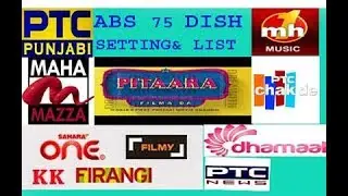 ABS 75 digri satellite settings and new channel list