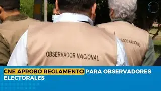 CNE aprob&oacute; reglamento para observadores electorales