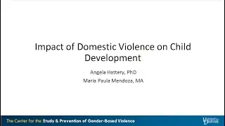 The Impact of Domestic Violence on Child Development