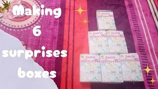 Making 6 Adorable Hello Kitty Surprise Boxes! 🎁✨