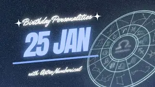 25 January Zodiac Horoscope: Birthday Personality & Traits Revealed