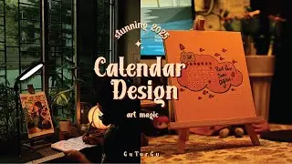 ✨ 2025 Calendar Design | A Year of Art & Inspiration 🌟 | Monthly Illustrated Themes 🎨