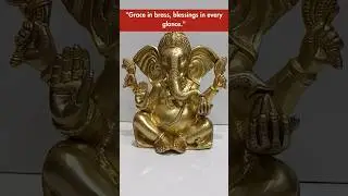 Brass Ganesha Statue | Divine Decor for Peace, Prosperity & Positivity #shorts