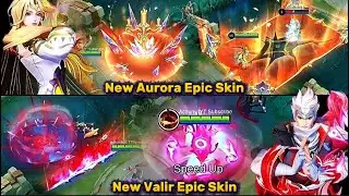 New Aurora Epic Skin & New Valir Epic Skin Display Animation & Gameplay #new #gameplay #mlbb