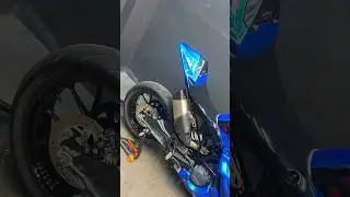 Akrapovic exhaust install 💣💥 RC 390 modified exhaust sound 💙🔥 #rc390 #ytshorts #shorts #viralshorts