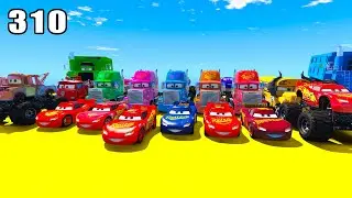 GTA V Mods Stunt Car Racing Challenge 🚙 By SPIDER-MAN With Amazing Super Cars monster trucks ep 310