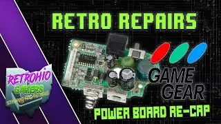 Retro Repairs - Game Gear Power Board Capacitor Replace