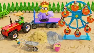 DIY Mini Tractor | Building a Giant Metal Ferris Wheel | Fun Construction Science Project