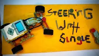 Ev3 REAR WHEEL DRIVE CAR ; Single motor drive with steering mechanism #ev3 #legoev3 #mindstorms