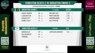 Kingston Heath 2 v Brighton Union 2