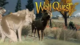 The Pups' FIRST Hunt🦬🌼 Wolf Quest: The Saga Begins #10 (Buffalo Plateau)