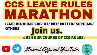 CCS Leave Rules Revision 🔥 #ccsrules #aiimscre #icmr 