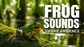 Night Swamp Ambience 🌙 Frog & Cricket Sounds for Deep Sleep (2 Hours)