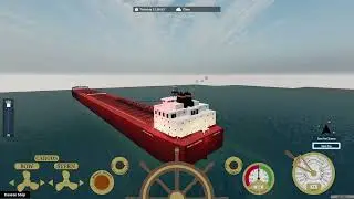 Paul R Tregurtha passing Lower lakes towing freighter Kamisitiqua salute Roblox ship video