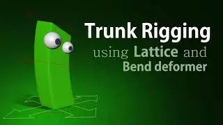 (English SUB) Trunk Rigging in Maya : using Lattice and Bend deformer