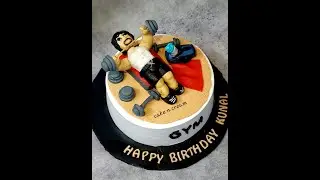 Full Handmade Special Theme Cake|GYM Lovers Cake Design 2023|Workout Cake Design
