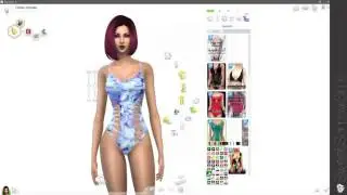SweetSorrowSims - The Sims 4 Custom Content - Red Carter Swimsuit