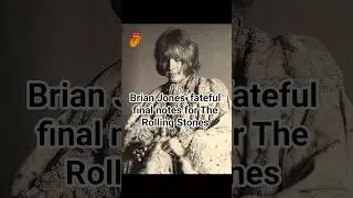 Brian Jones&rsquo; fateful final notes for The Rolling Stones #fec #rollingstones #brianjones
