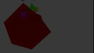 Shapes Falling Onto A Red Cube - Blender Animation