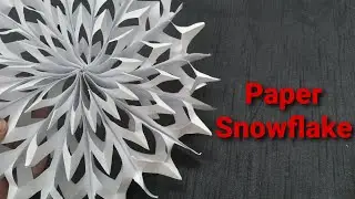 How to make paper snowflake for Christmas and New year decoration l Easy paper star making l DIY
