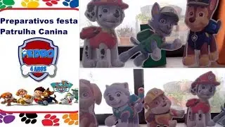 COMO FAZER DISPLAYS OU TOTENS DE MESA PATRULHA CANINA PEDRO#FAZ 4